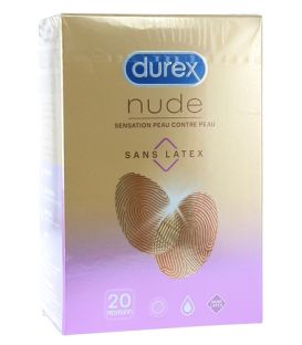 Durex Préservatif Nude sans Latex Boite de 20