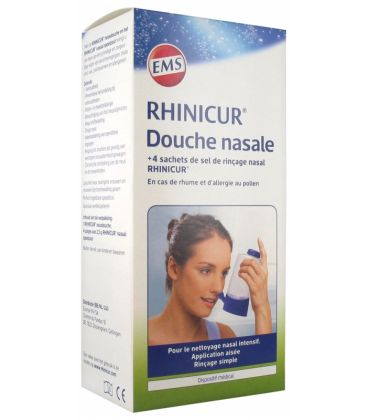 Rhinicur Douche Nasale + 4 Sachets Sel de Rinçage