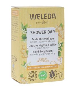 Weleda Shower Bar Douche Ginger et Petit Grain 75 Grammes