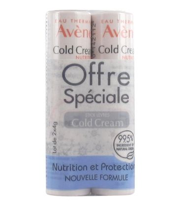 Avène Duo Cold Cream Stick Lèvres 2x4 Grammes