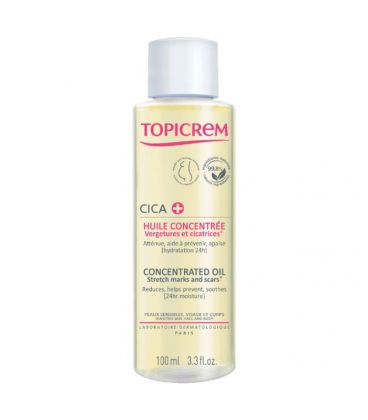 Topicrem Cica huile Concentrée Vergetures et Cicatrices 100Ml