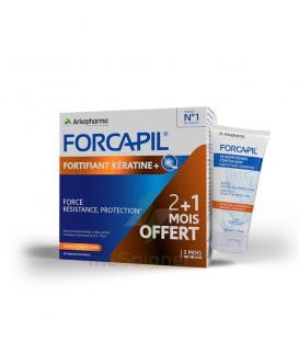 Arkopharma Forcapil Keratine 180 gélules + Shampooing 30Ml Offert