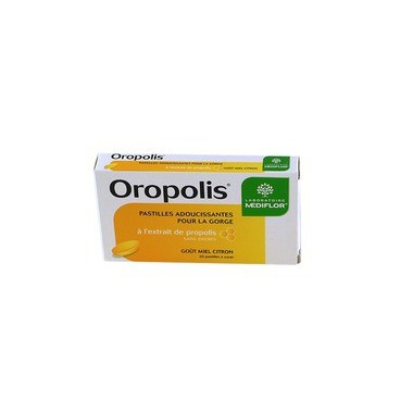 Oropolis Pastilles Adoucissantes Miel Citron 20 Pastilles