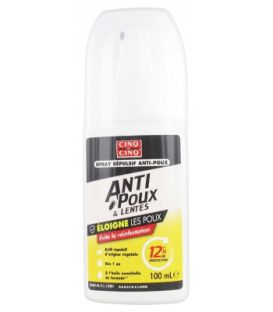 Cinq sur Cinq Répulsif Anti Poux et Lentes Spray 100Ml