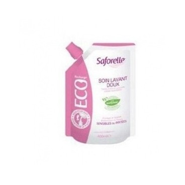 Saforelle Soin Lavant Doux Ecorecharge 400Ml pas cher