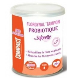 Florgynal Probiotique Tampon Avec Applicateur Mini Boite de 9