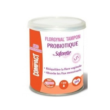 Florgynal Probiotique Tampon Avec Applicateur Mini Boite de 9