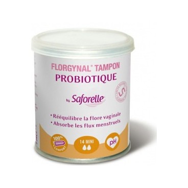 Florgynal Probiotique Tampon Sans Applicateur Mini Boite de 14