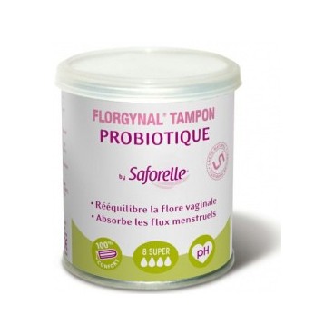 Florgynal Probiotique Tampon Sans Applicateur Super Boite de 8