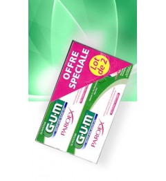 GUM Dentifrice Gel Paroex 2x75ml pas cher