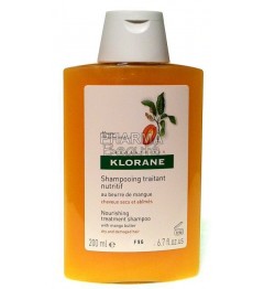 Klorane Shampoing Nutritif au Beurre de Mangue 200ml pas cher