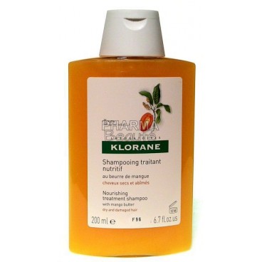 Klorane Shampoing Nutritif au Beurre de Mangue 200ml pas cher