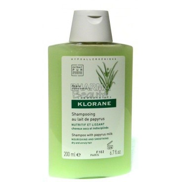 Klorane Shampoing Nutritif et Lissant au Lait de Papyrus 200ml