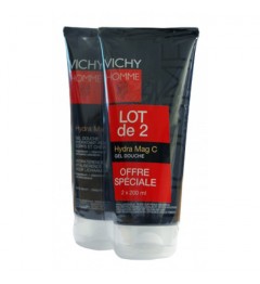 Vichy Homme Hydra Mag C Gel Douche 2x200ml pas cher