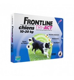 Frontline Tri Act Chiens M 10 à 20Kg 6 Pipettes