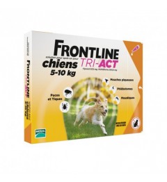 Frontline Tri Act Chiens S 5 à 10Kg 6 Pipettes