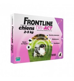 Frontline Tri Act Chiens XS 2 à 5Kg 3 Pipettes