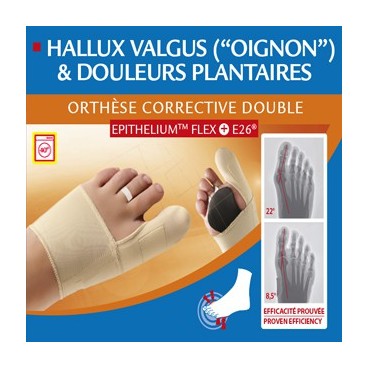 Epitact orthèses correction double hallux valgus gauche M