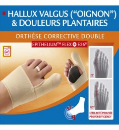 Epitact orthèses correction double hallux valgus droit S