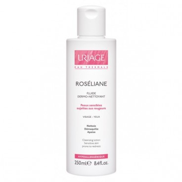 Uriage Roséliane Fluide Dermo-Nettoyant Apaisant 250ml, Uriage