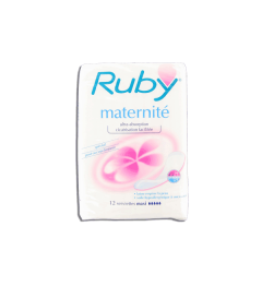 Ruby Maternité Serviettes Maxi 12 Sachets