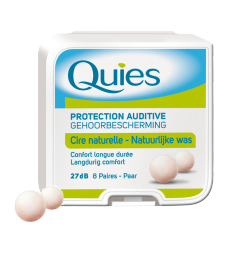 Quies Boules Cire Naturelle Protections Auditives 8 Paires