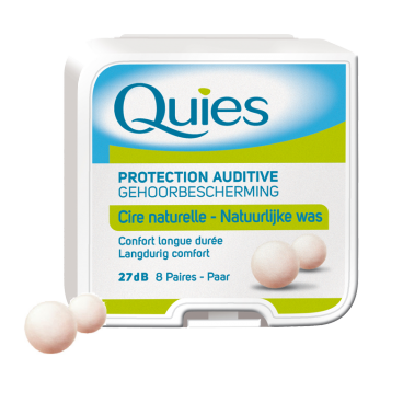 Quies Boules Cire Naturelle Protections Auditives 8 Paires