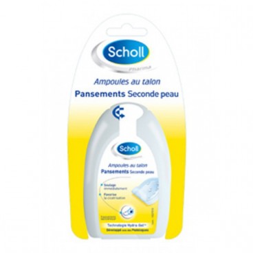 Scholl Pansements Seconde Peau Ampoules au Talon 5 pansements