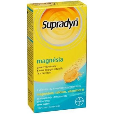 Supradyn Magnésia 30 Comprimés Effervescent