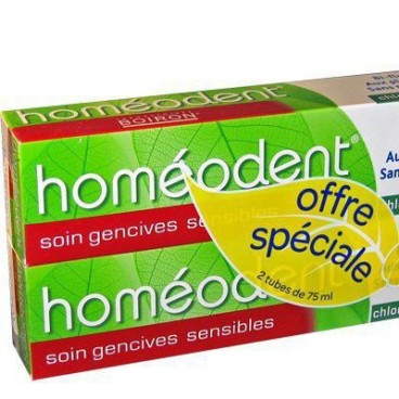 Homéodent Chlorophylle Soin Gencives 75ml Lot de 2