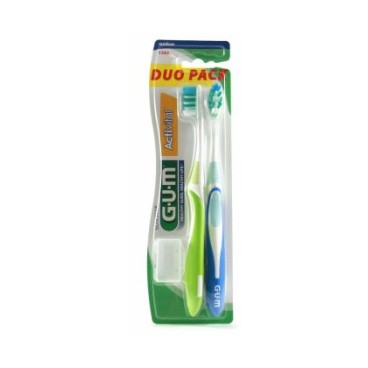 Gum Activital Brosse à Dents Medium Lot de 2 pas cher