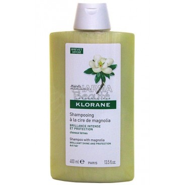 Klorane Cire de Magnolia Shampoing Brillance 400ml pas cher