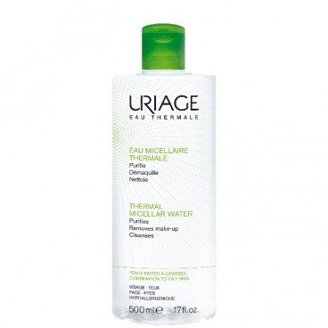 Uriage Eau Micellaire Thermale Peaux Mixtes à Grasses 500Ml