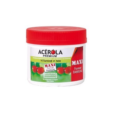 Acerola Premium Vitamine C 90 Comprimés à Croquer