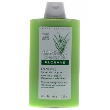 Shampoing Klorane Nutritif et Lissant au Lait de Papyrus 400ml