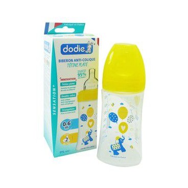 Dodie Biberon Sensation 270Ml Jaune Eléphant