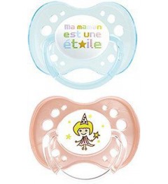 Dodie Sucette Physiologique Silicone Duo Fille +18 Mois P51