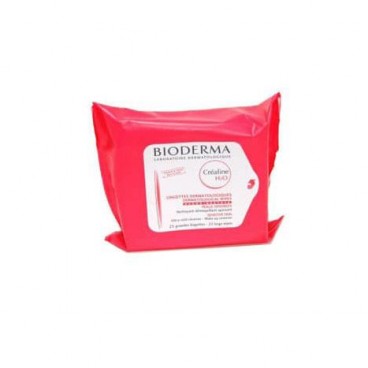 Bioderma Créaline H2O Lingettes Boite de 25, Bioderma Créaline