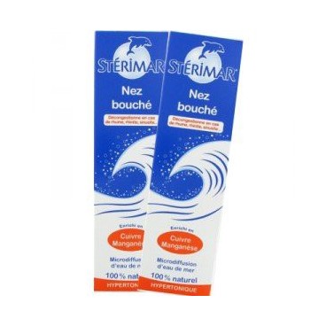 Stérimar Nez Bouché 100ml Lot de 2 pas cher